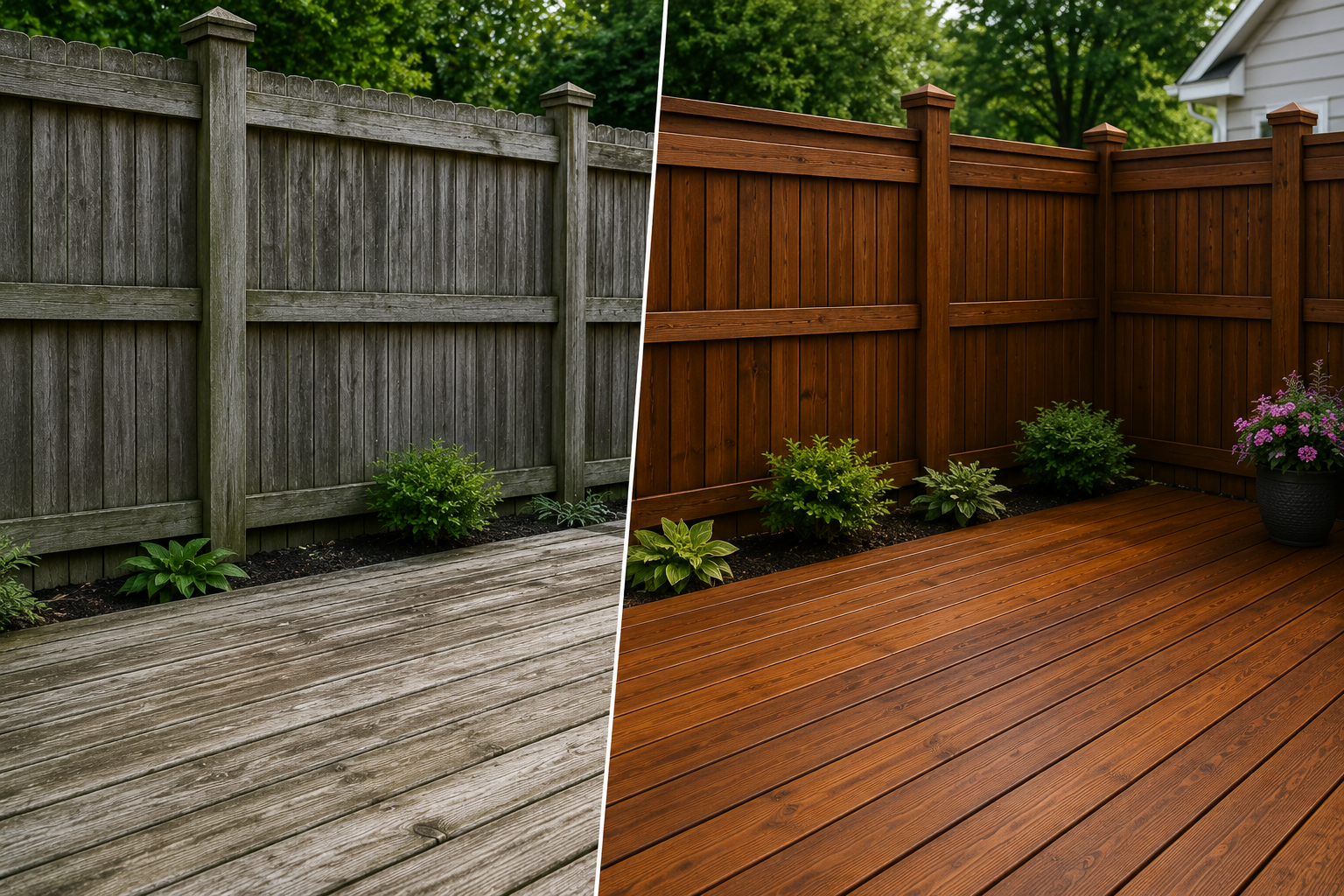 fence and deck staining alpharetta ga